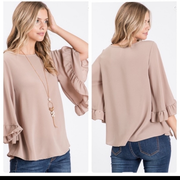 Taupe Top - Picture 2 of 12
